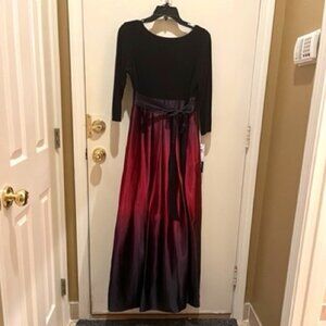 Gorgeous Ombre Gown-SL Fashions - NWT Red/Fig & Black. Stunning & comfortable